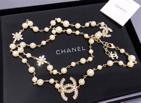 chanel kette mit perlen